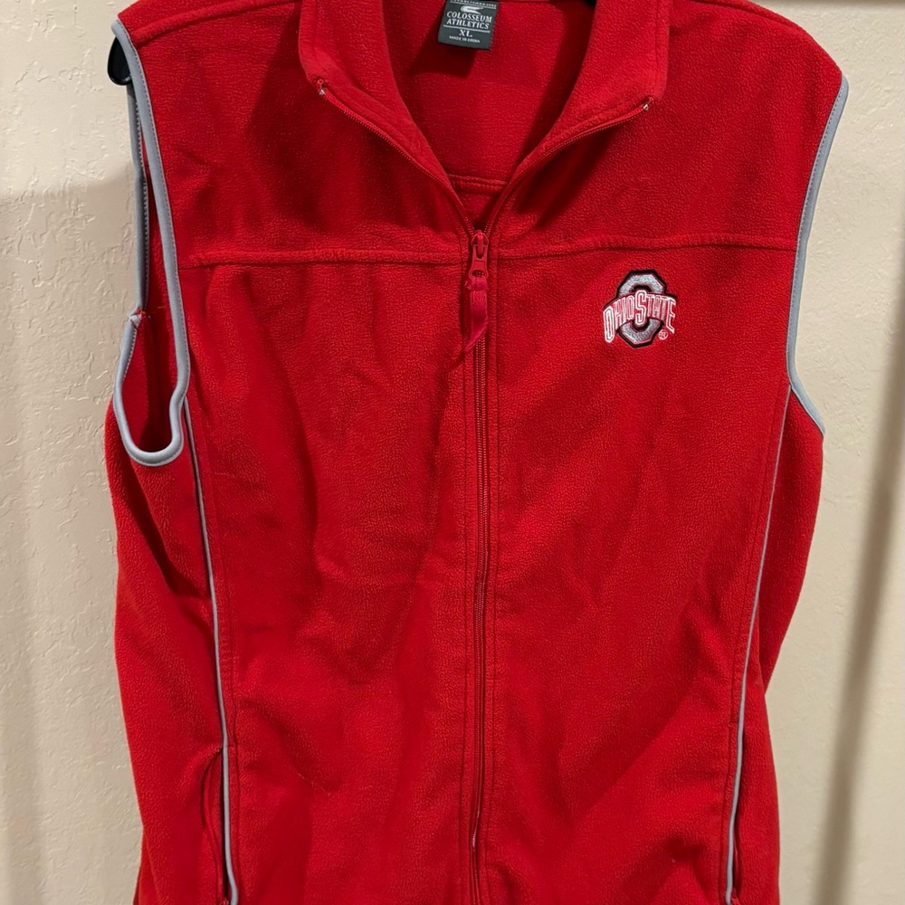 Ohio state Red Fleece Vest